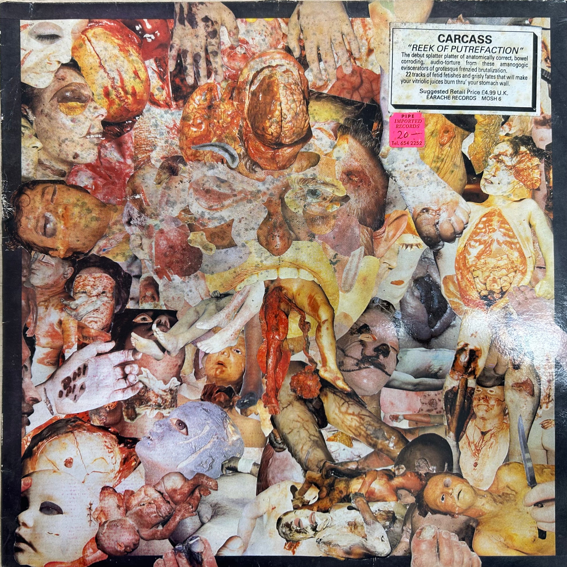 Carcass – Reek Of Putrefaction LP (Rare / Used, VG)