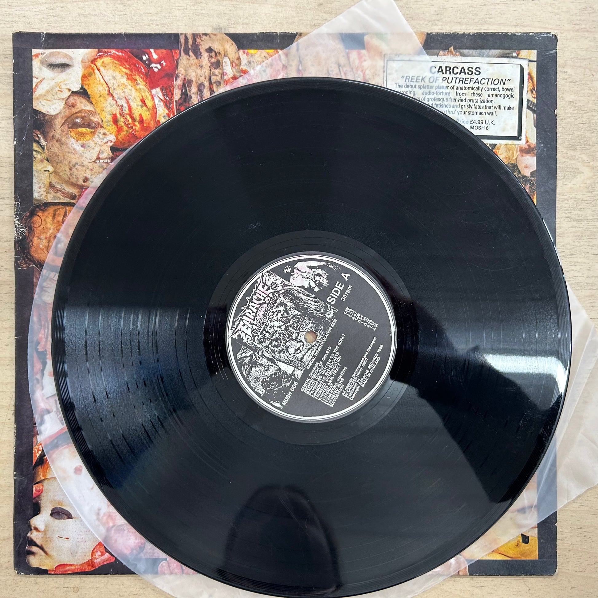 Carcass – Reek Of Putrefaction LP (Rare / Used, VG)