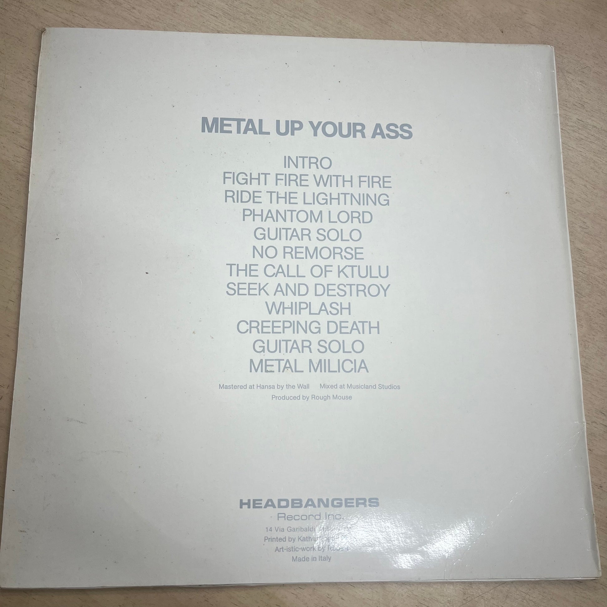 Metallica – Metal Up Your Ass LP (Rare / Used, VG)