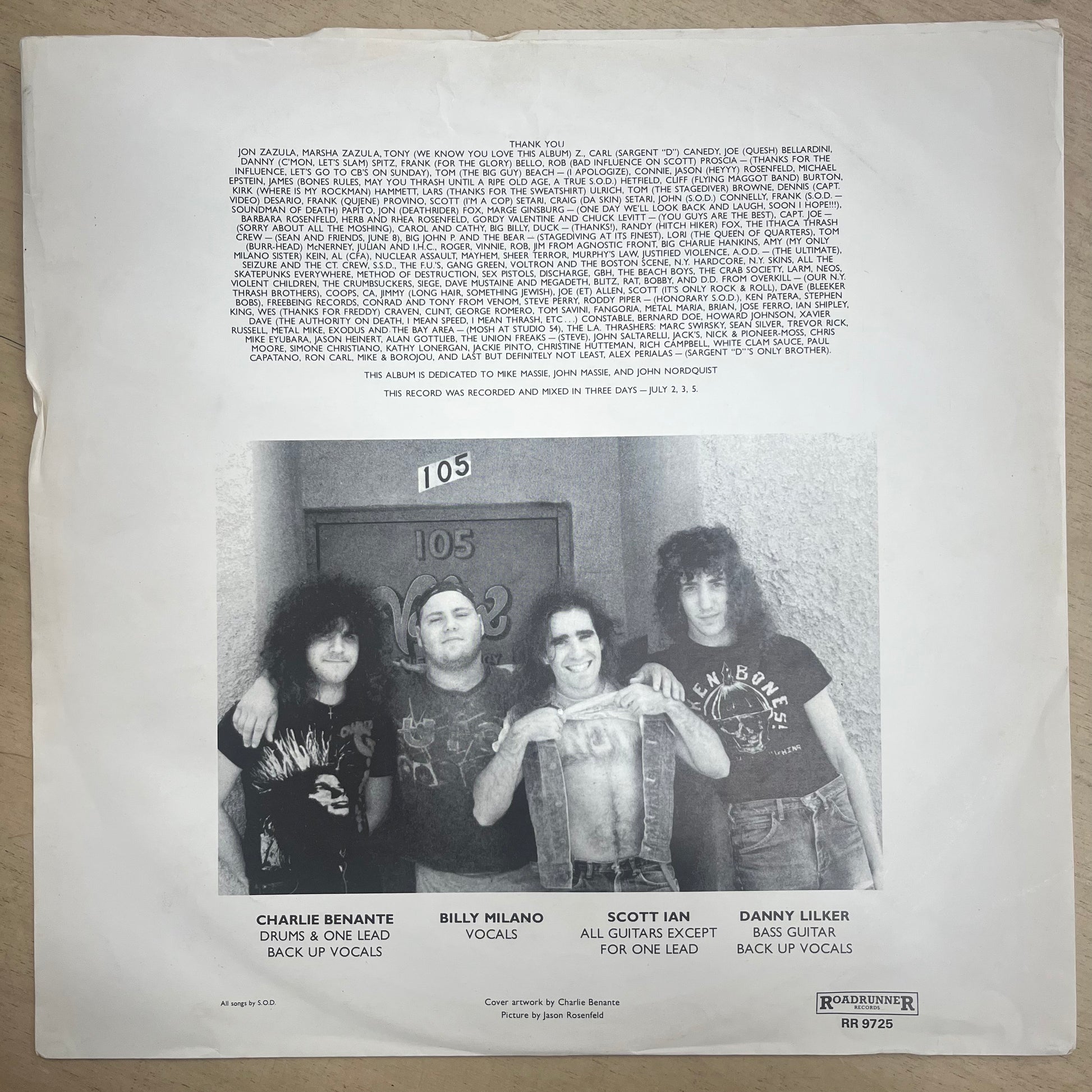 Stormtroopers Of Death – Speak English Or Die LP (Rare / Used, VG)