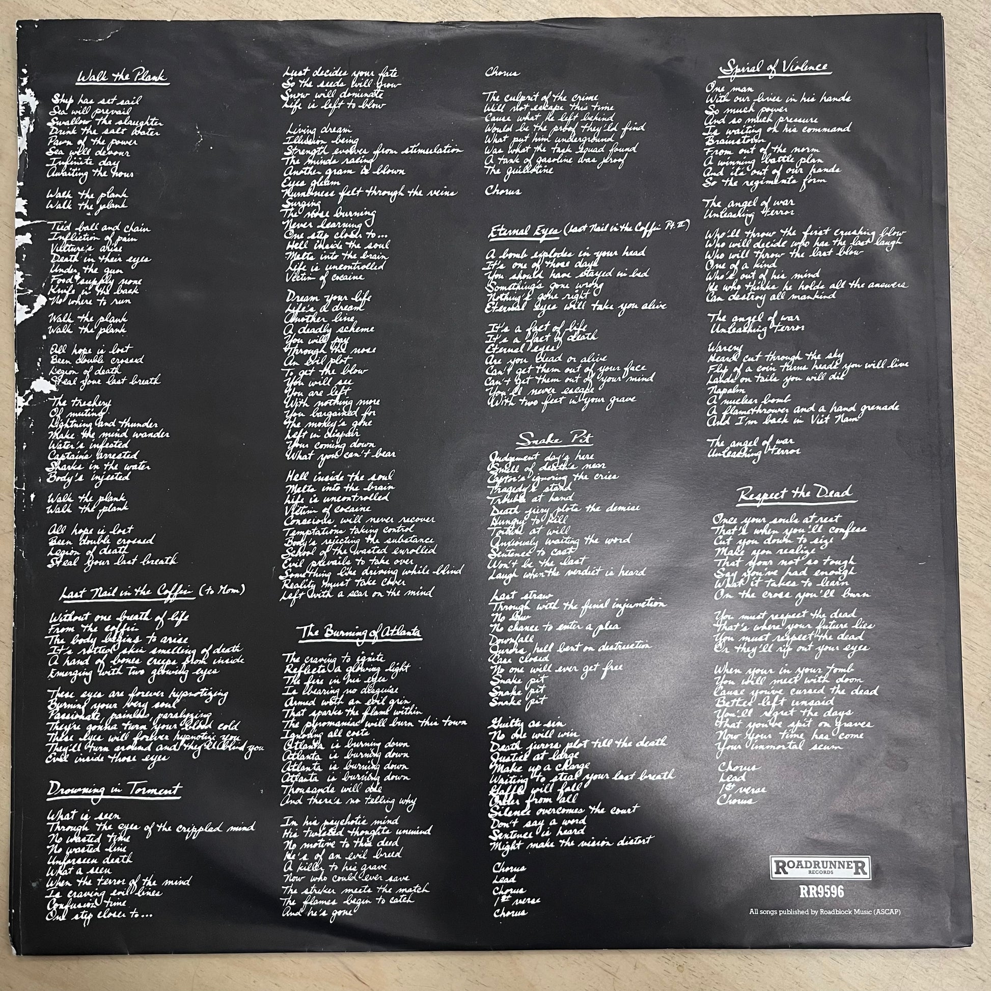 Whiplash – Ticket To Mayhem LP (Rare / Used, VG)