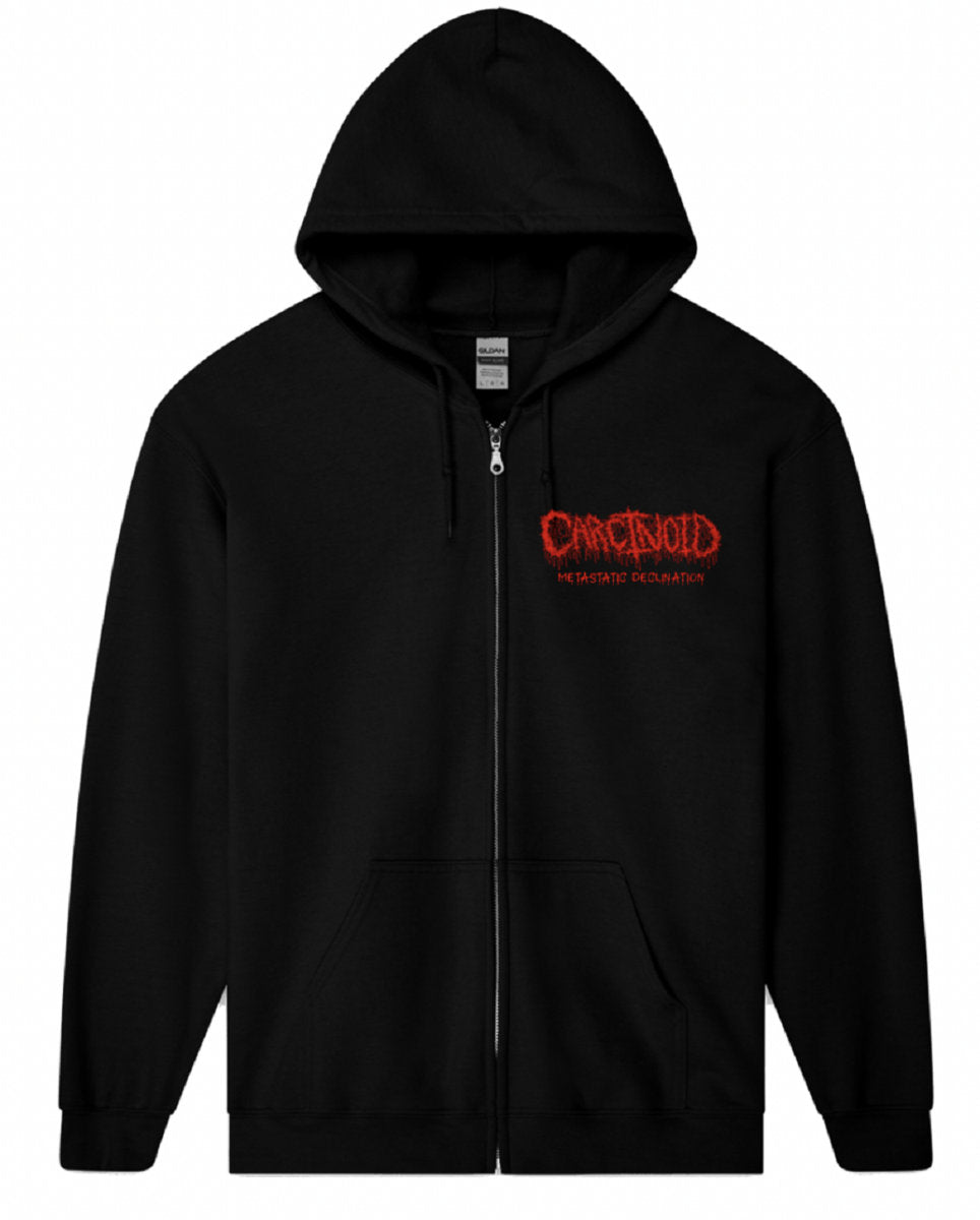 Carcinoid, 'Metastatic Declination' Zip-Up Hoodie