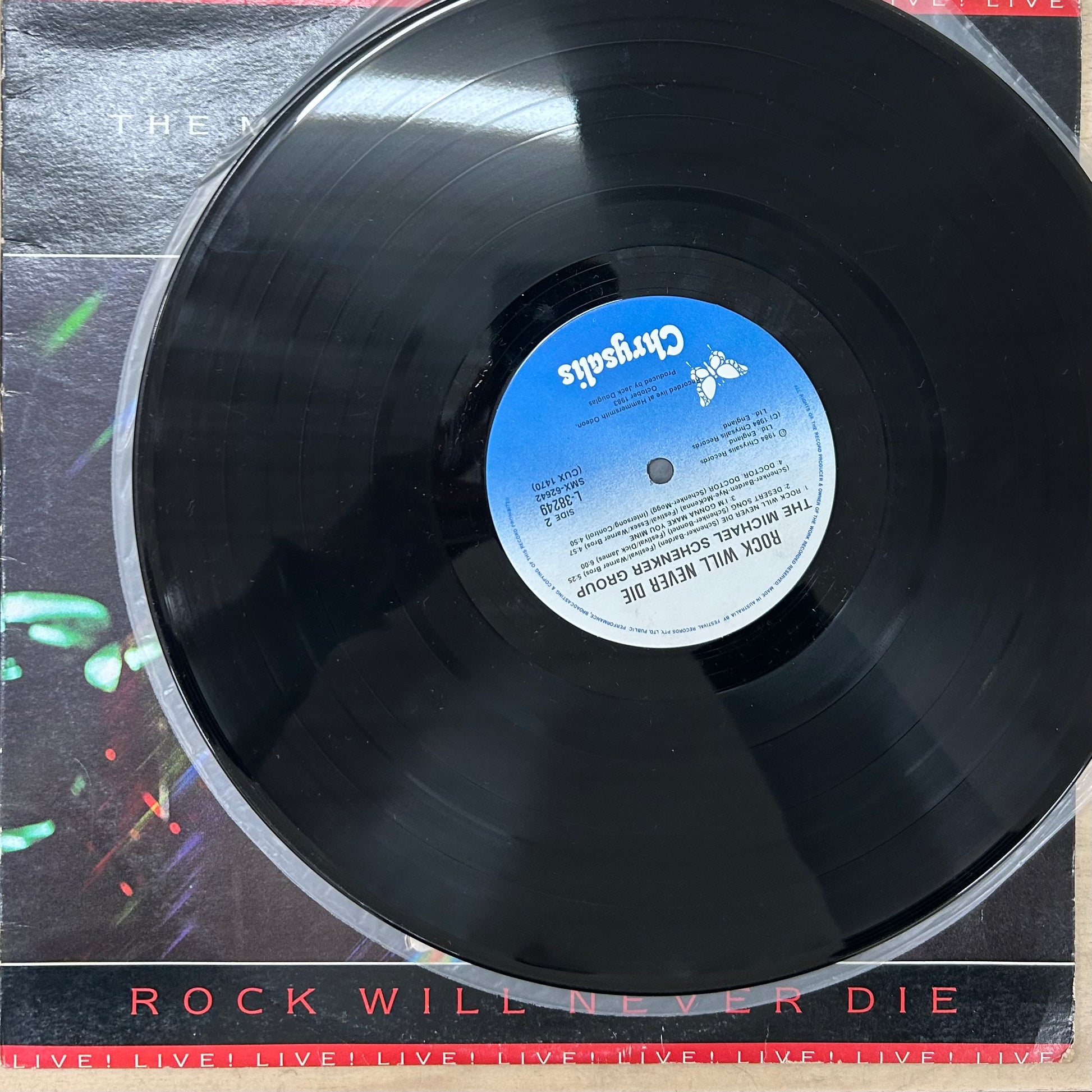 The Michael Schenker Group – Rock Will Never Die LP (Rare / Used, VG+)