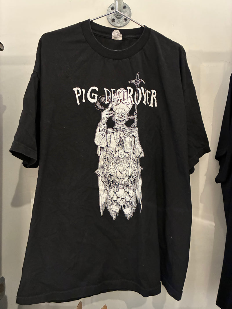 Pig Destroyer, 'Pope' T-Shirt (Rare / Used, VG+)