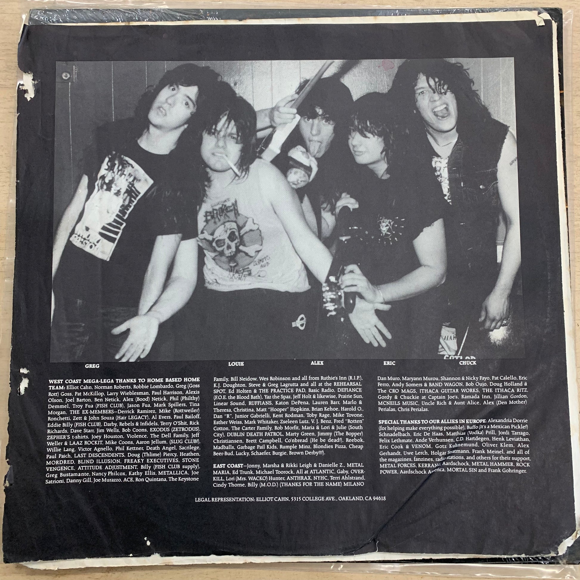 Testament – The Legacy LP (Rare / Used, VG+)