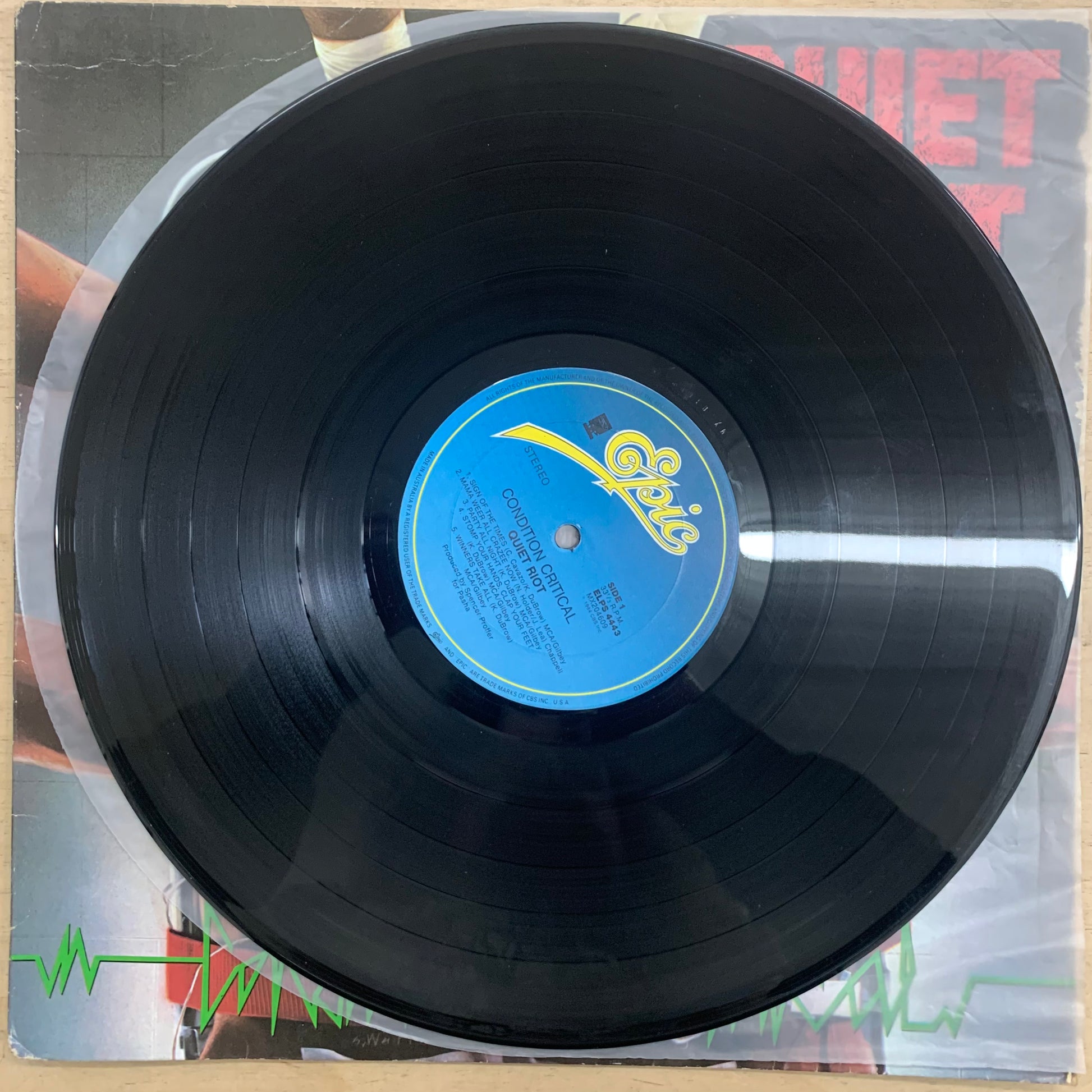Quiet Riot – Condition Critical LP (Rare / Used, VG)
