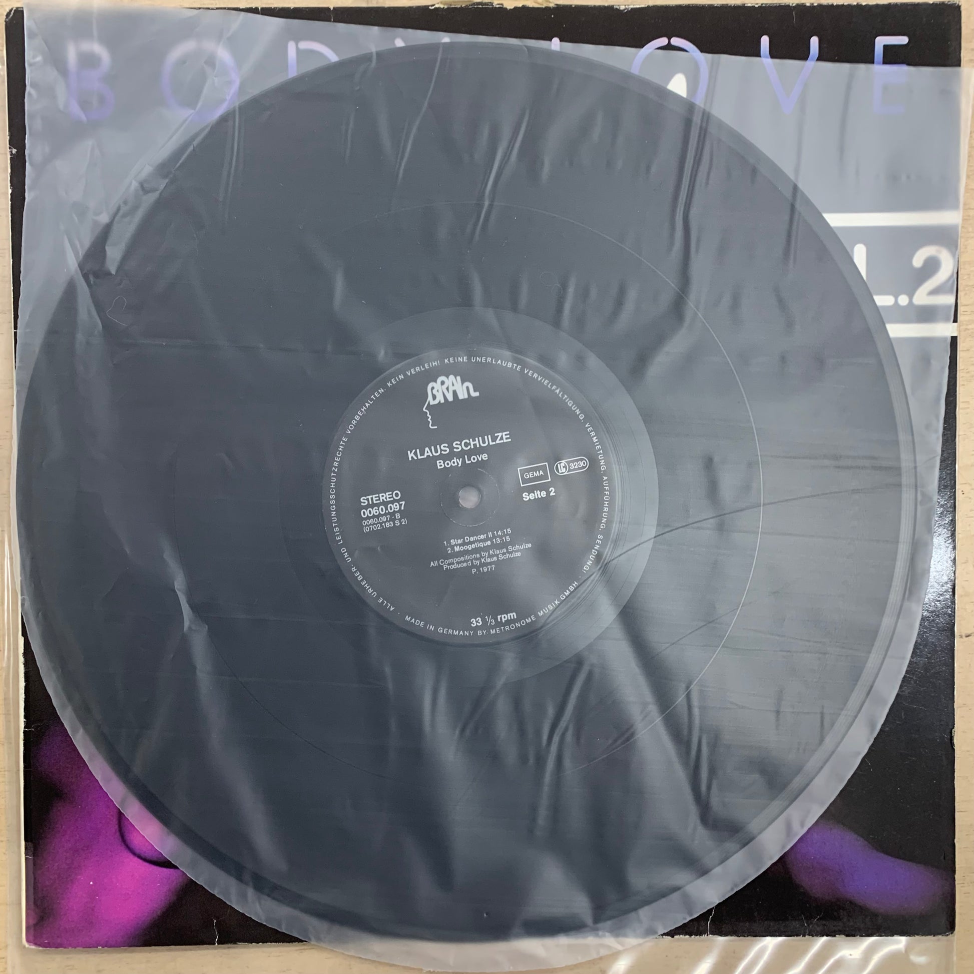 Klaus Schulze  – Body Love Vol.2 LP (Rare / Used, VG)