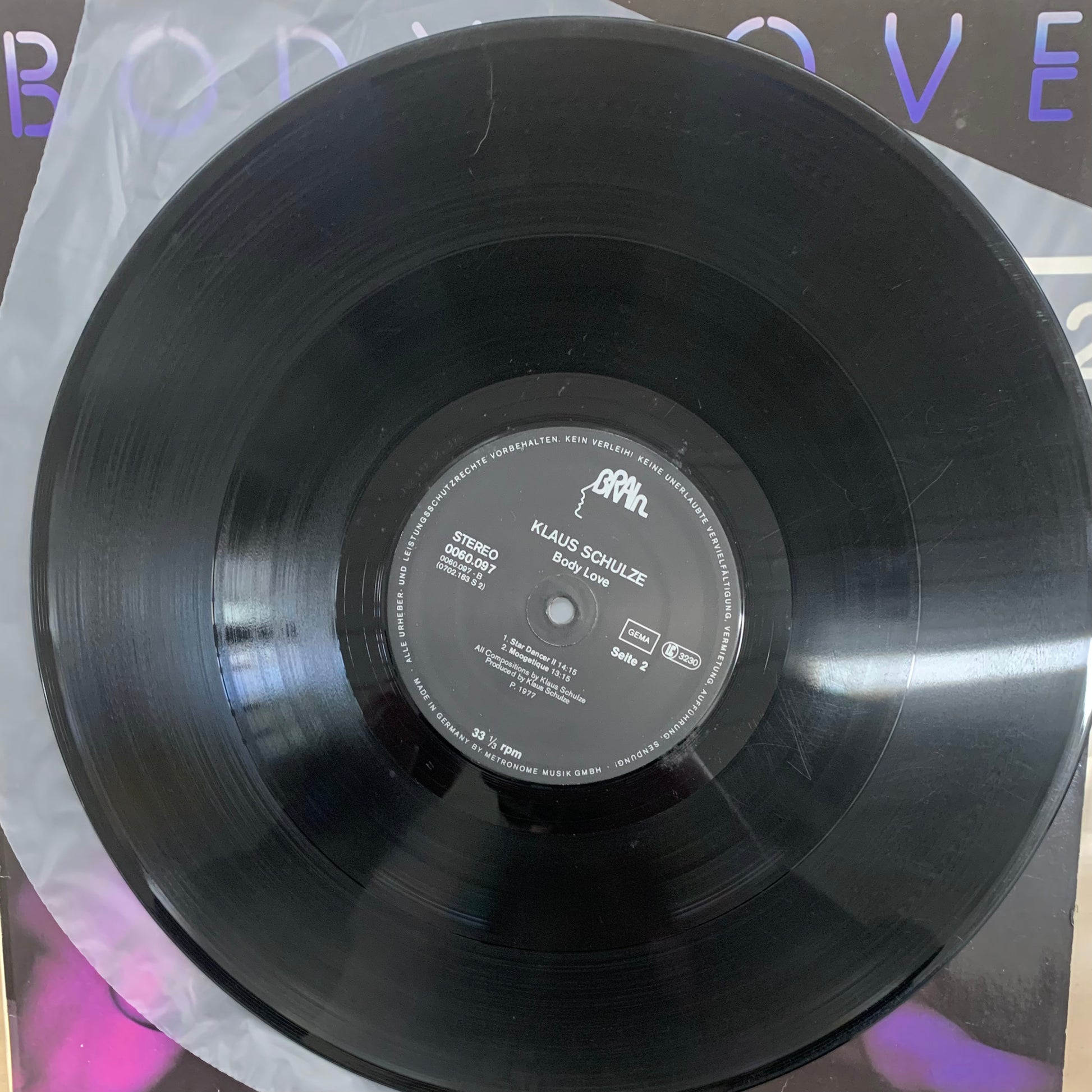 Klaus Schulze  – Body Love Vol.2 LP (Rare / Used, VG)