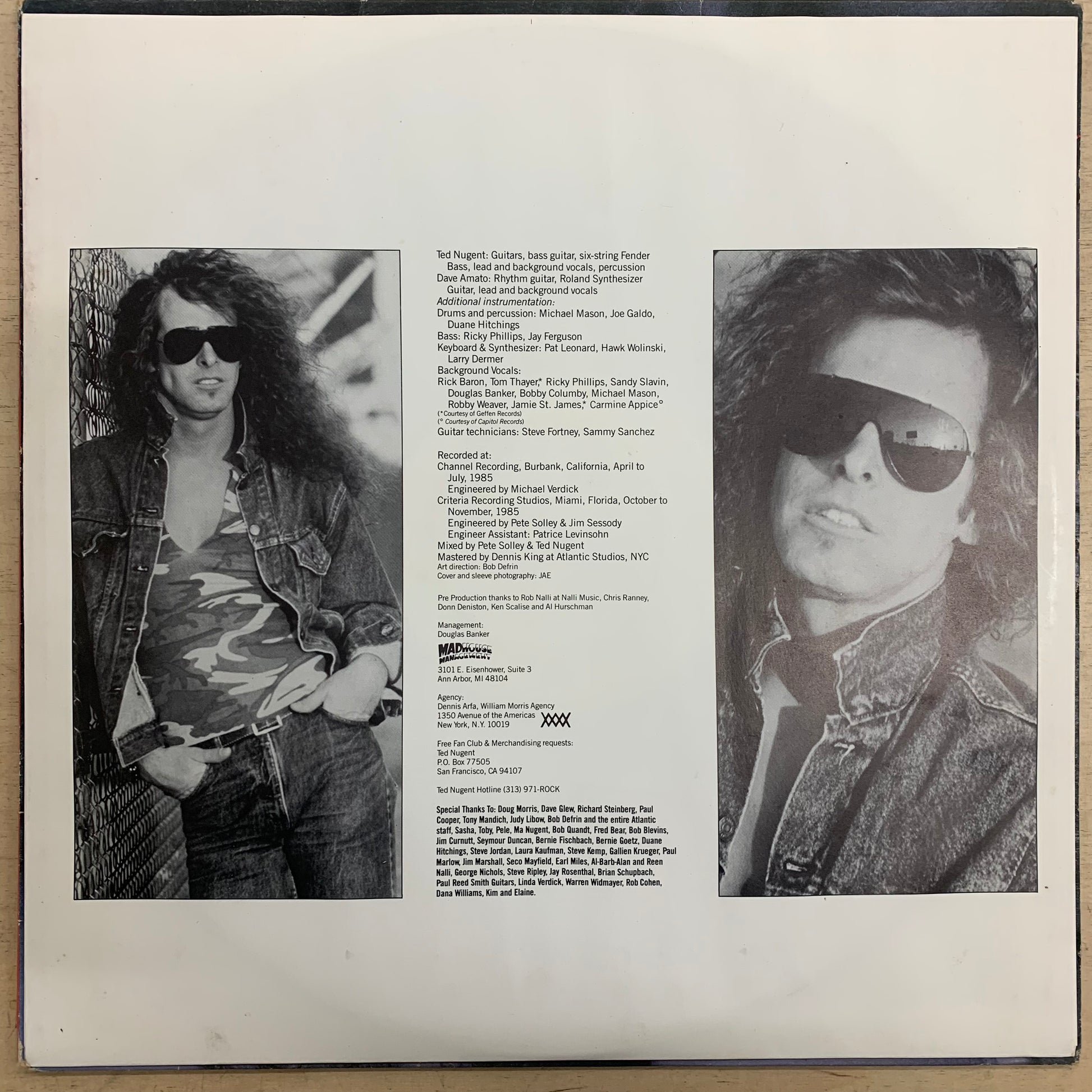 Ted Nugent  – Little Miss Dangerous LP (Rare / Used, VG+)