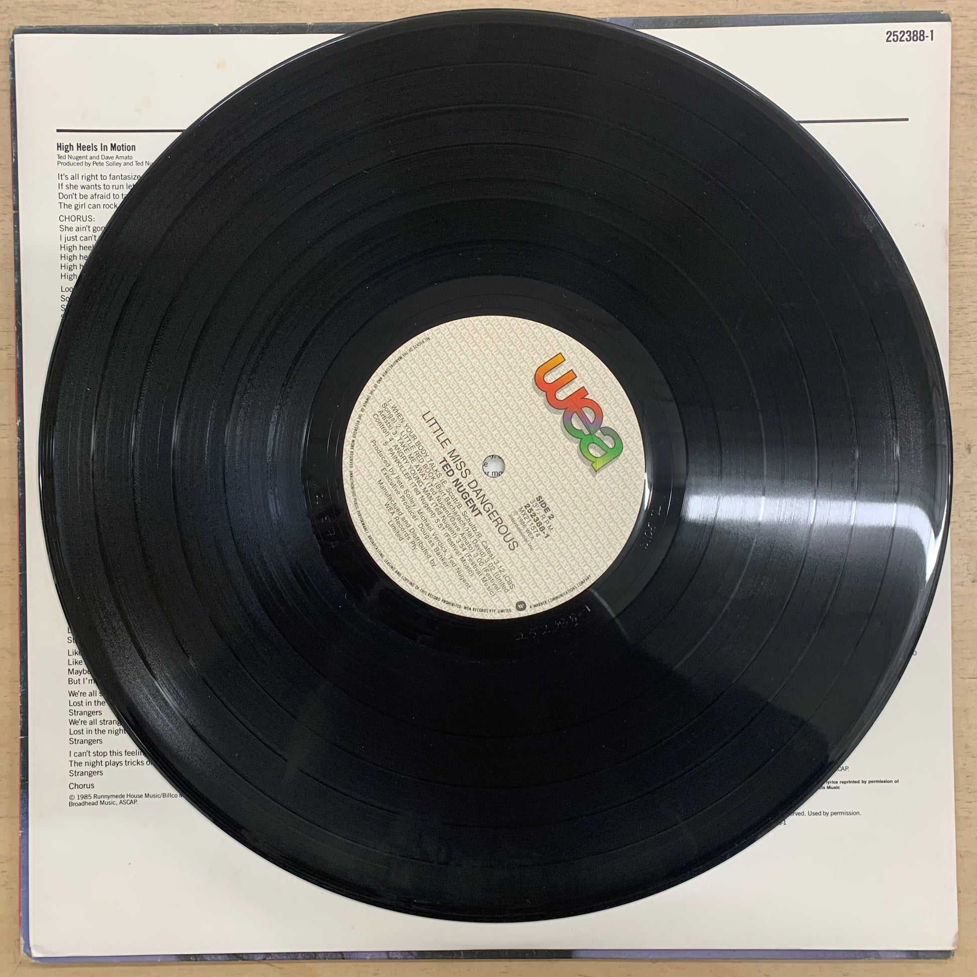 Ted Nugent  – Little Miss Dangerous LP (Rare / Used, VG+)