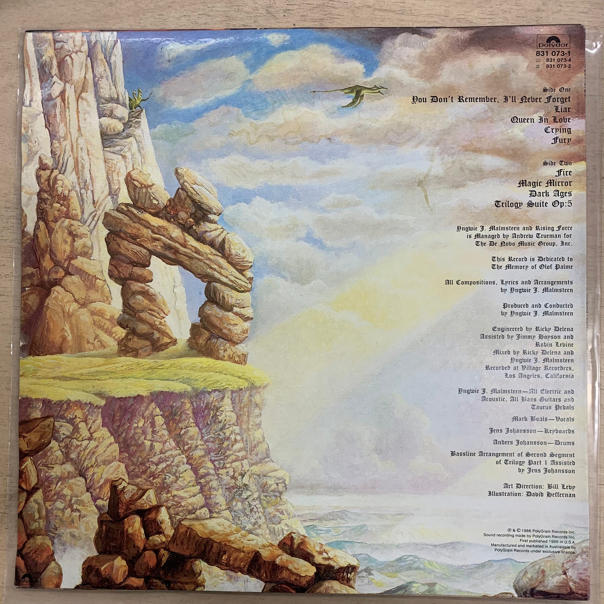 Yngwie Malmsteen – Trilogy LP (Rare / Used, G+)