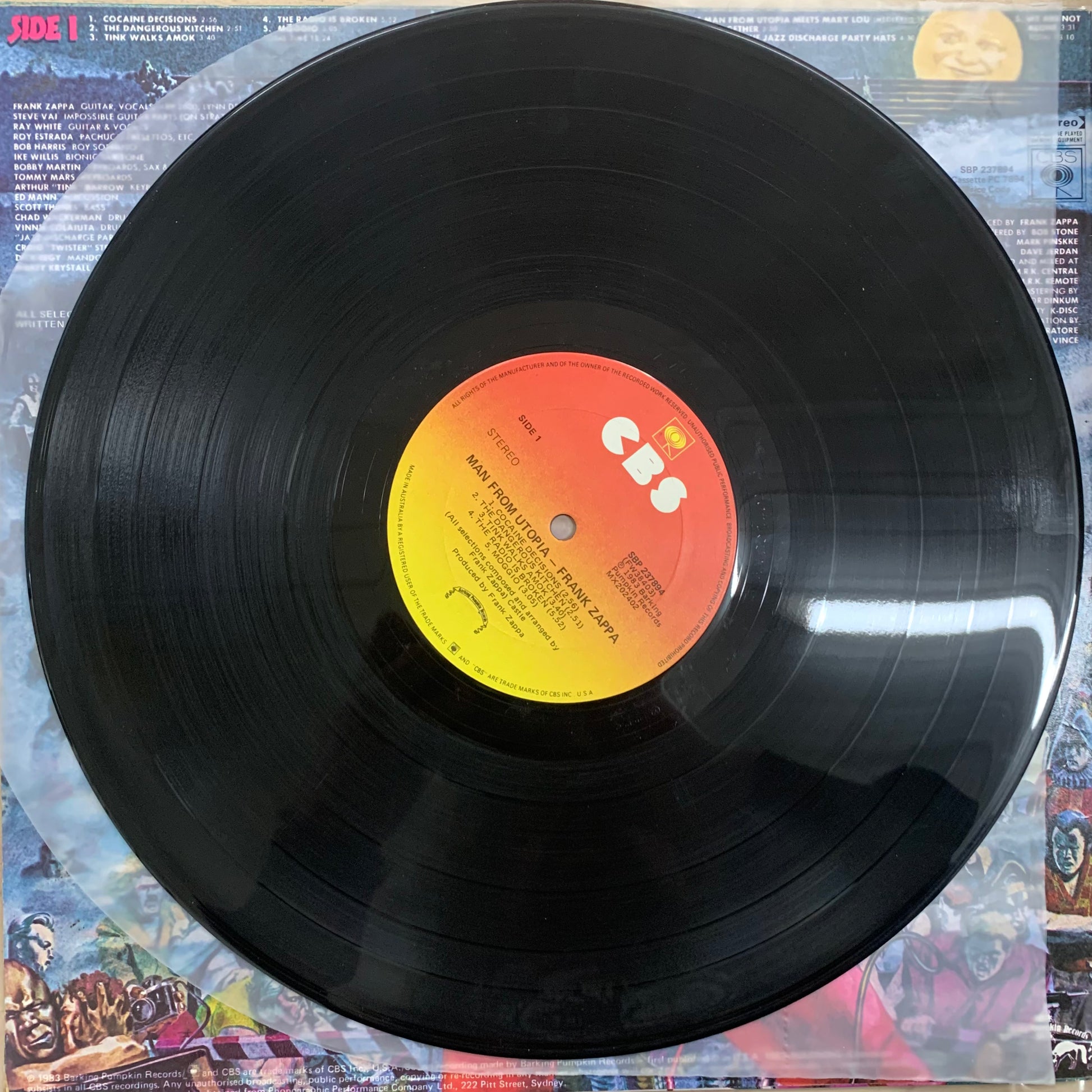 Frank Zappa – The Man From Utopia LP (Rare / Used, G+)