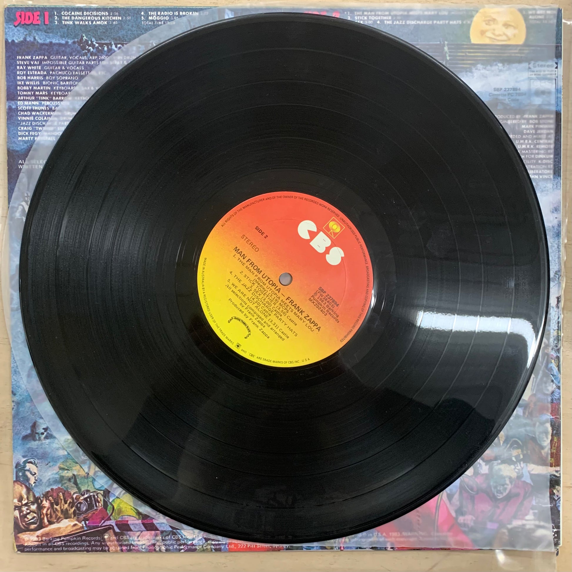 Frank Zappa – The Man From Utopia LP (Rare / Used, G+)