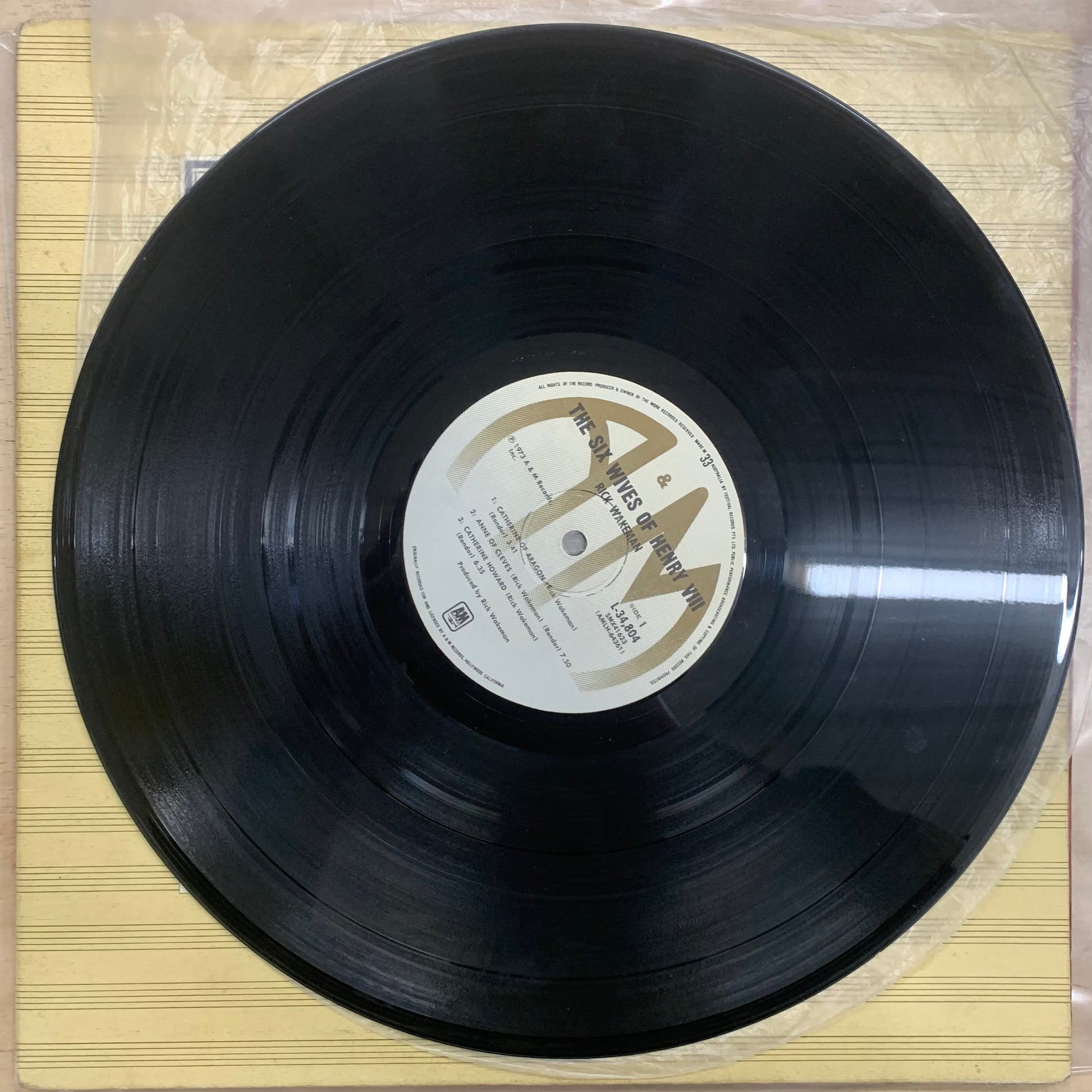 Rick Wakeman – The Six Wives Herny VIII LP (Rare / Used, VG)