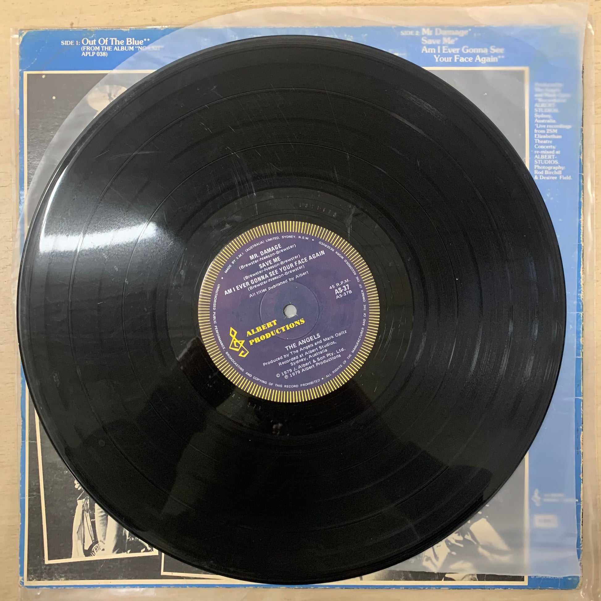 The Angels – Out Of The Blue LP (Rare / Used, VG)