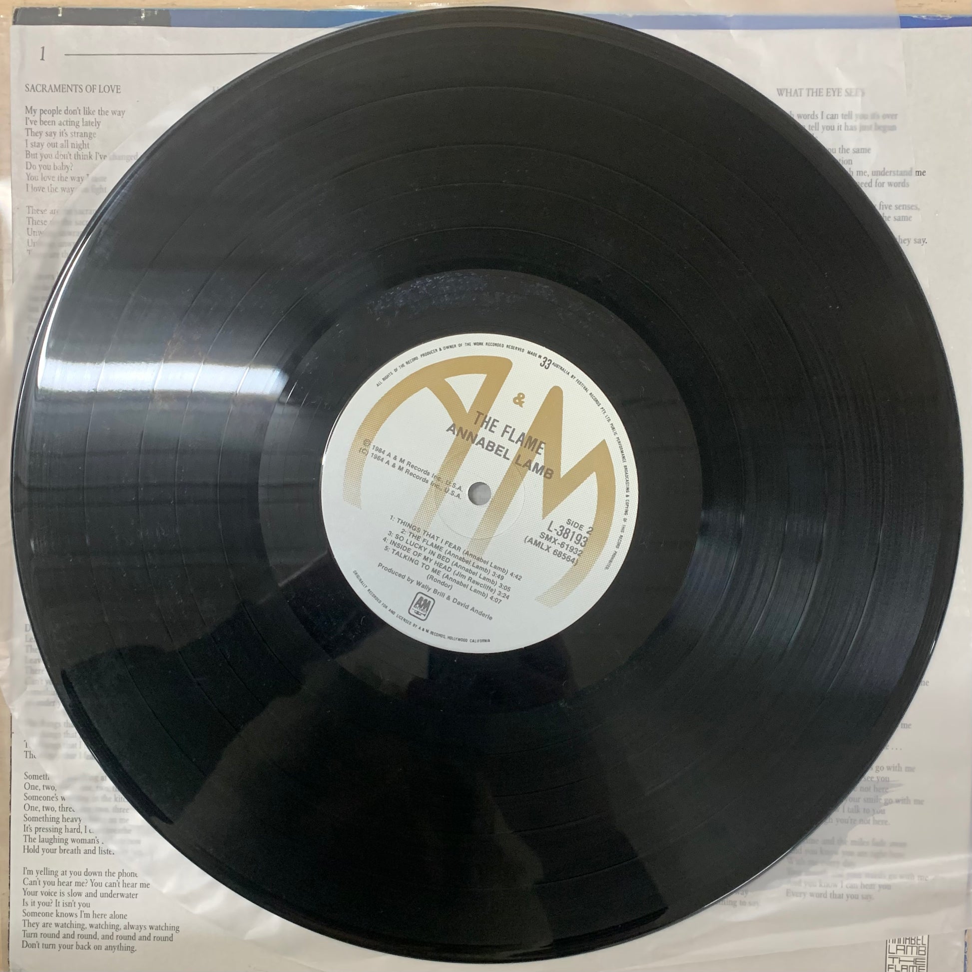 Annabel Lamb – The Flame LP (Rare / Used, VG+)