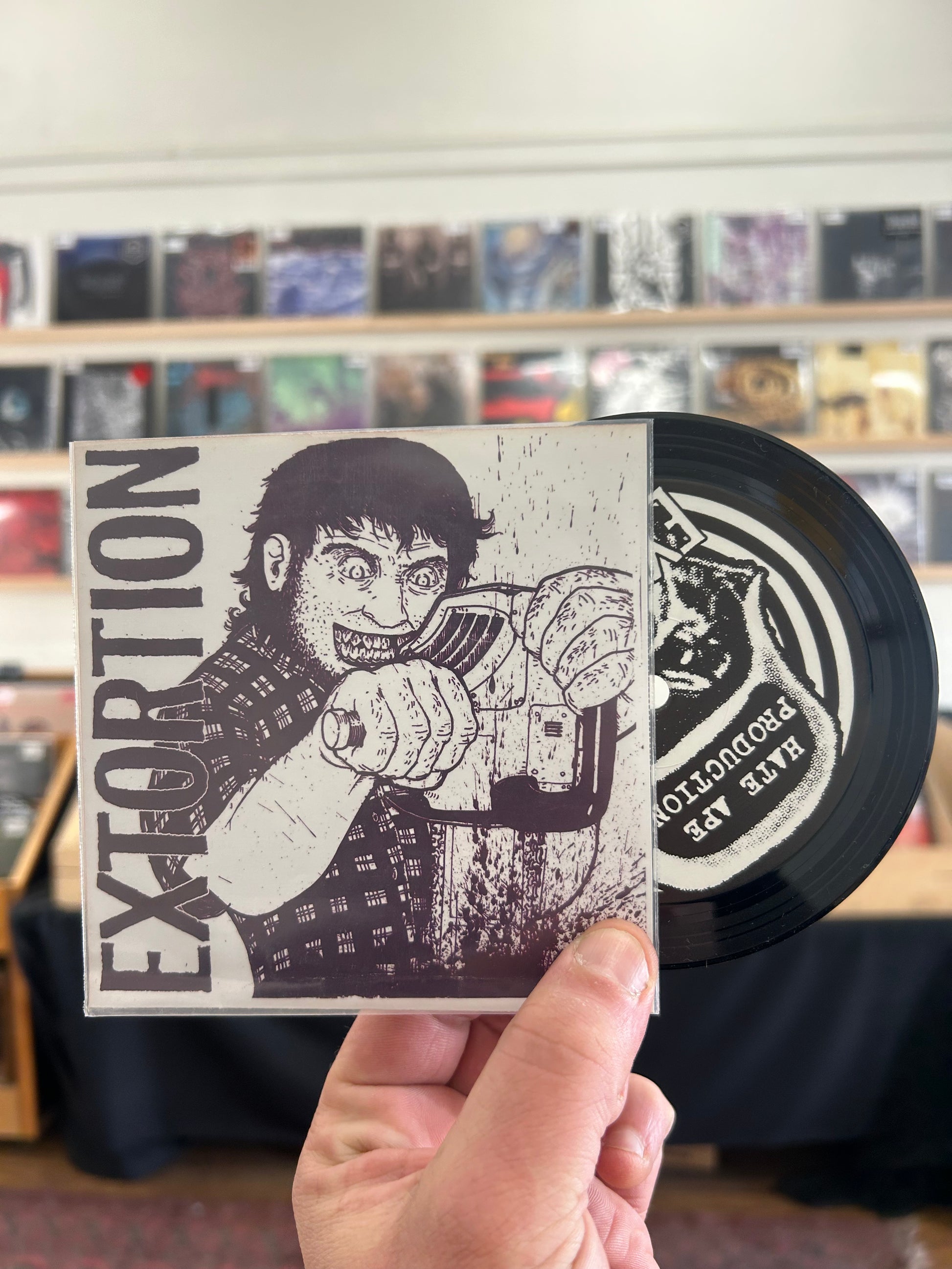 The Orupturetans / Extortion – Do The Bonobo Bop! / Extortion Split 5&quot; (Rare / Used, NM)