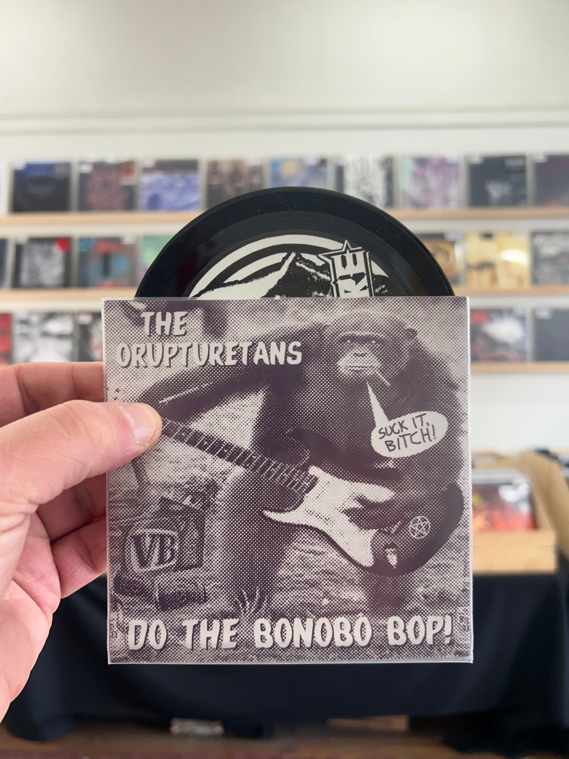 The Orupturetans / Extortion – Do The Bonobo Bop! / Extortion Split 5&quot; (Rare / Used, NM)