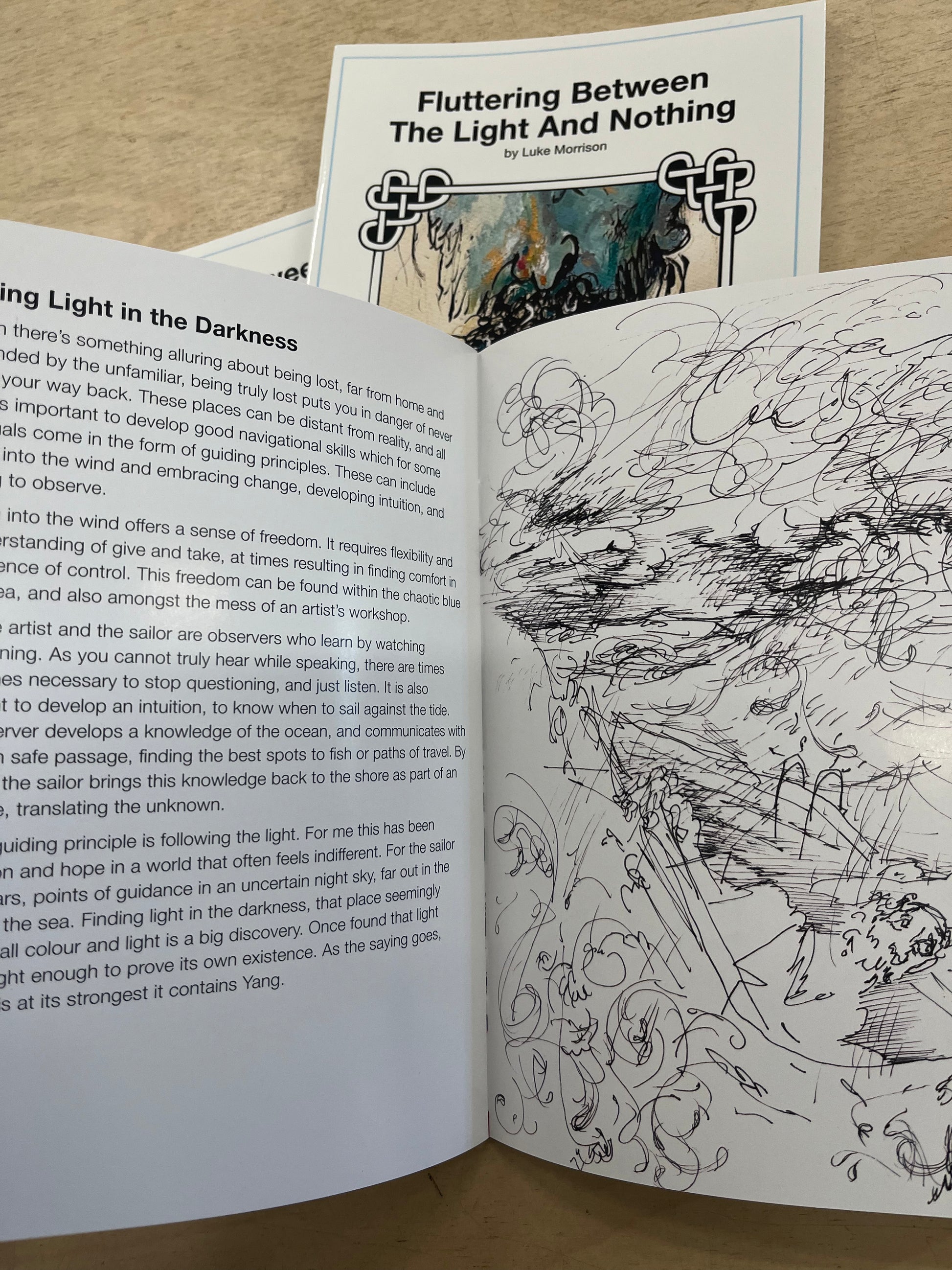 Fluttering Between The Light And Nothing, Issue #01 BK/Zine