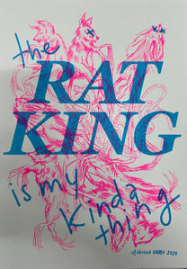 Rat King, A4 Riso Art Print