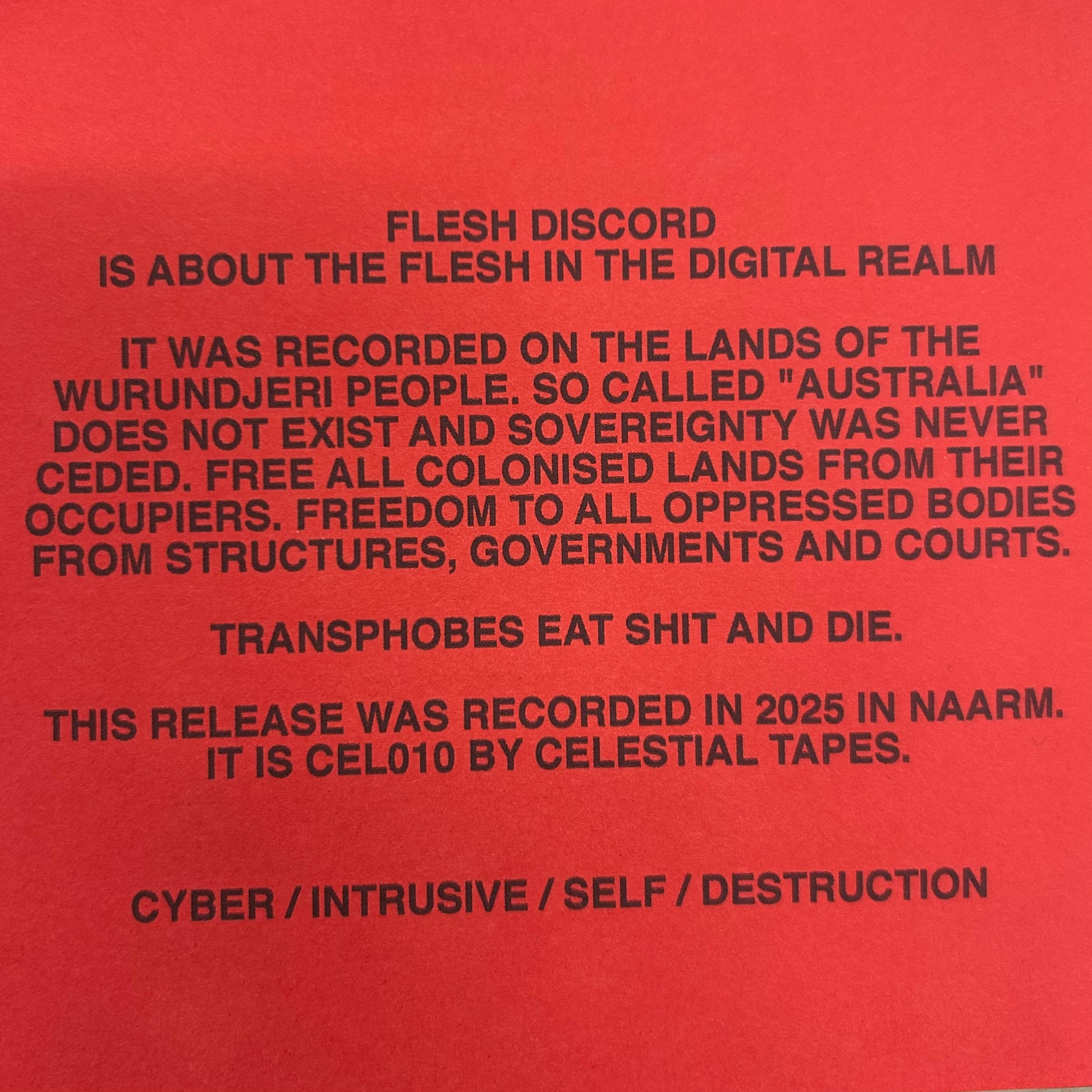 Flesh Discord – Cyber Intrusive Self Destruction CD