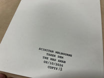 Tarek Dem, Scimitar, BK/Zine
