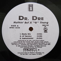 Dr Dre – Nuthing But A G Thing 12" MLP (Rare / Used, VG)