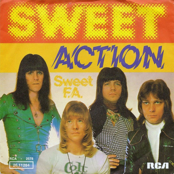 Sweet – Action 7" (Rare / Used, VG)