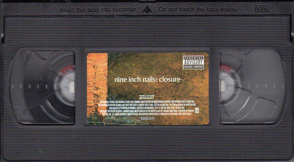 Nine Inch Nails – Closure VHS (Rare / Used, VG+)