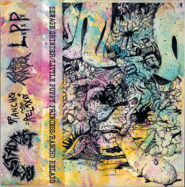 Sewage Grinder / Little Puppy Princess / Rancho Relaxo – S/T 3-Way Split MC (Rare / Used, VG+)