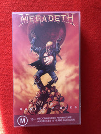 Megadeth – Rusted Pieces VHS (Rare / Used, VG+)