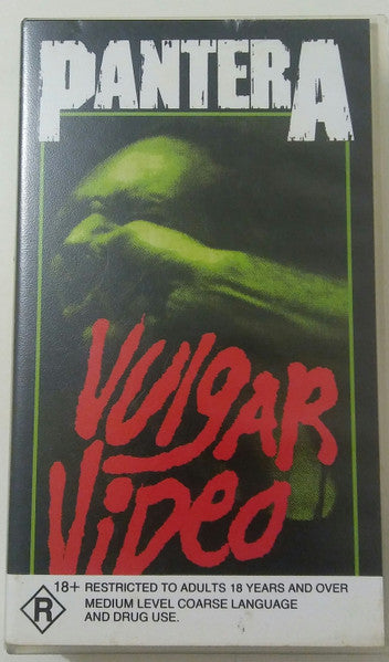 Pantera – Vulgar Video VHS (Rare / Used, VG+)