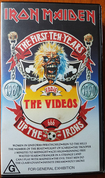 Iron Maiden – The First Ten Years: The Videos VHS (Rare / Used, NM)