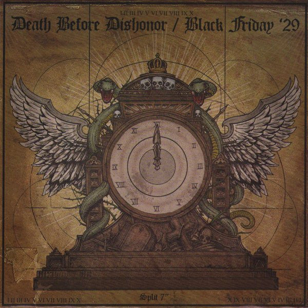 Death Before Dishonor / Black Friday &#39;29 – Split 7&quot; (Rare / Used, VG+)