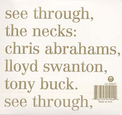 Necks, The – Mosquito/See Through 2CD