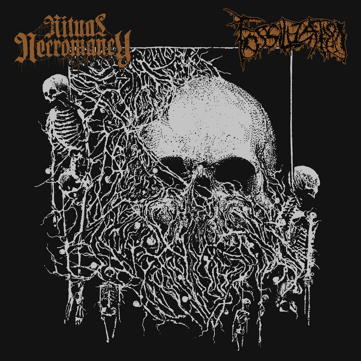 Ritual Necromancy / Fossilization – S/T Split CD