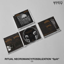 Ritual Necromancy / Fossilization – S/T Split CD