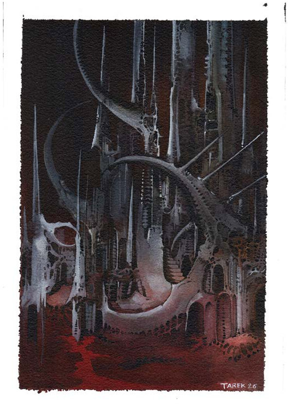 Tarek Dem, Scimitar 14, 180 x 260mm, Original Artwork