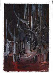 Tarek Dem, Scimitar 14, 180 x 260mm, Original Artwork