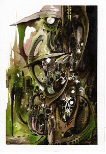 Tarek Dem, Scimitar 17, 180 x 260mm, Original Artwork