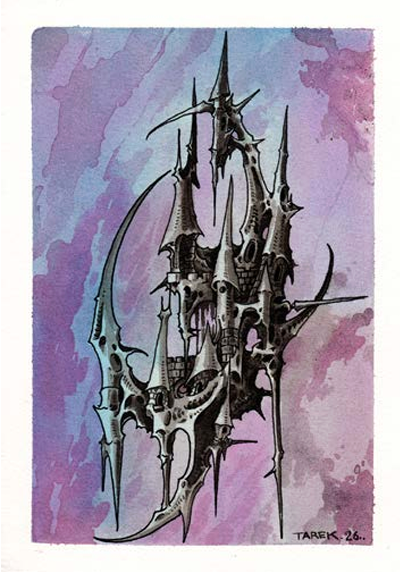 Tarek Dem, Scimitar 03, 148 x 210mm (A5), Original Artwork