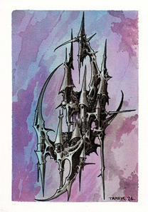 Tarek Dem, Scimitar 03, 148 x 210mm (A5), Original Artwork