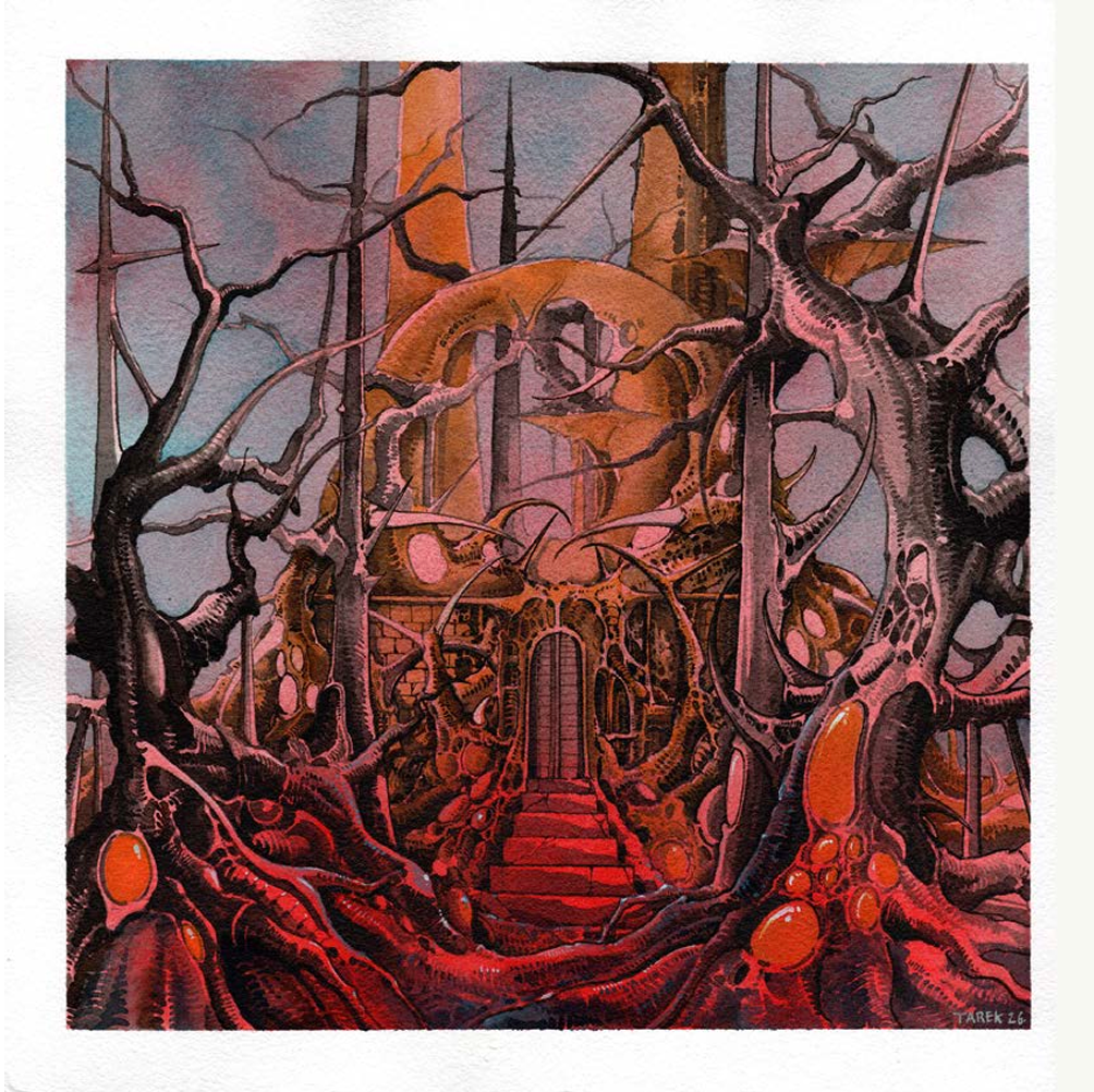 Tarek Dem, Scimitar 28, 310 x 310mm, Original Artwork