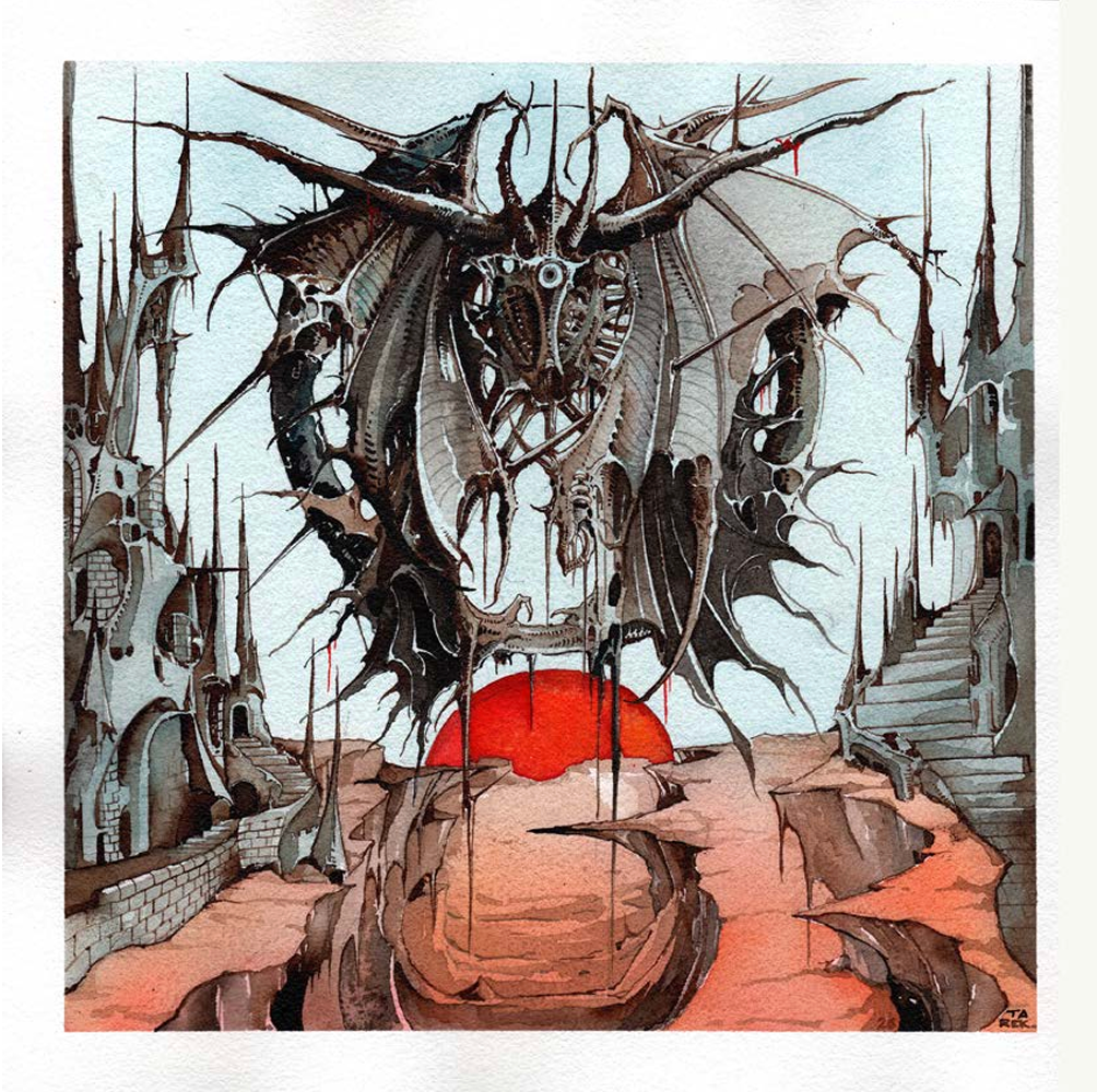 Tarek Dem, Scimitar 30, 310 x 310mm, Original Artwork