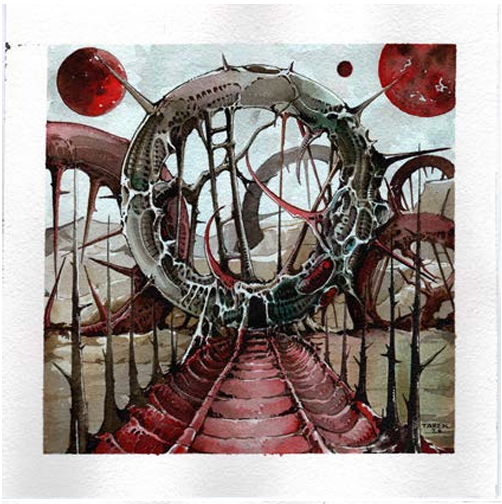 Tarek Dem, Scimitar 10, 210 x 210mm, Original Artwork