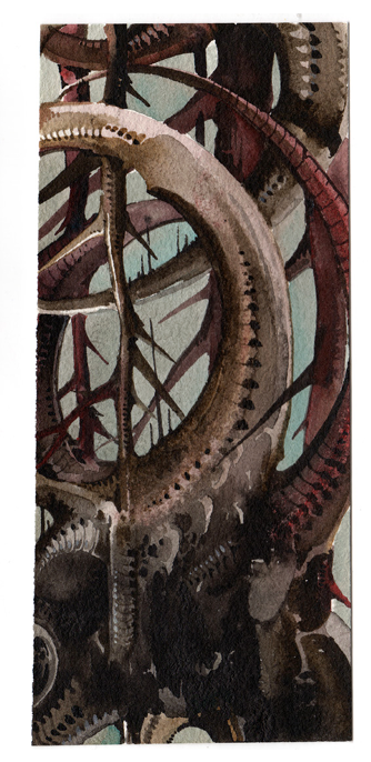 Tarek Dem, Scimitar 02, 160 x 80mm, Original Artwork