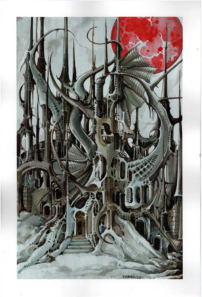 Tarek Dem, Scimitar 19, 210 x 297mm (A4), Original Artwork