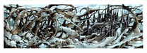 Tarek Dem, Scimitar 42, 510 x 180mm (Panorama), Original Artwork