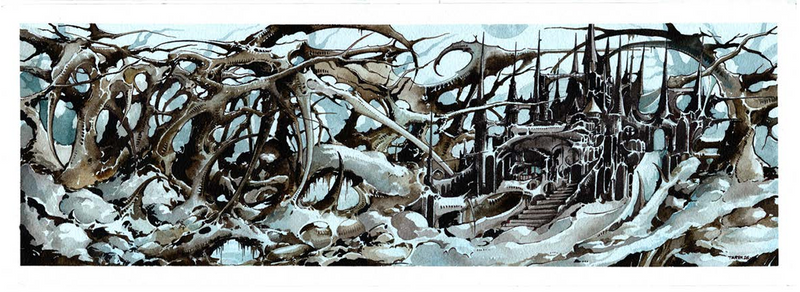 Tarek Dem, Scimitar 42, 510 x 180mm (Panorama), Original Artwork