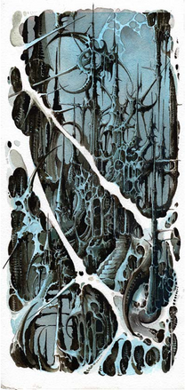 Tarek Dem, Scimitar 23, 170 x 360mm, Original Artwork